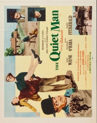 The Quiet Man movie poster (1952) wood print