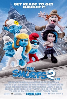 The Smurfs 2 movie poster (2013) pillow