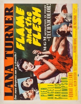 Flame and the Flesh movie poster (1954) poster with hanger