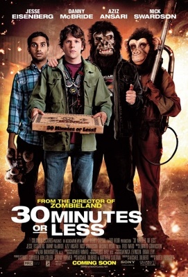 30 Minutes or Less movie poster (2011) wood print