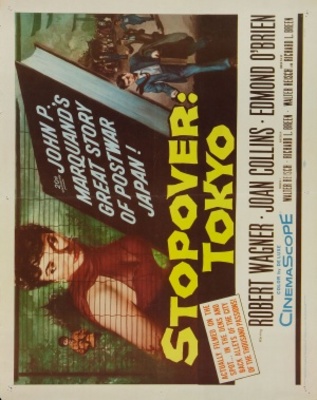 Stopover Tokyo movie poster (1957) wooden framed poster