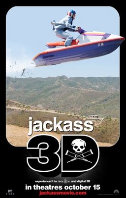 Jackass 3D movie poster (2010) metal framed poster
