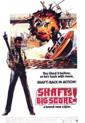 Shaft's Big Score! movie poster (1972) wooden framed poster