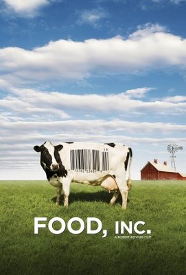 Food, Inc. movie poster (2008) wood print
