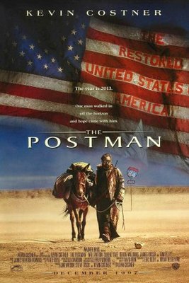 The Postman movie poster (1997) wood print