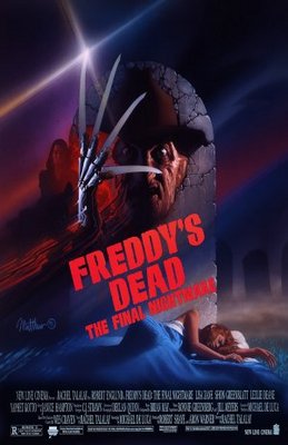 Freddy's Dead: The Final Nightmare movie poster (1991) poster with hanger