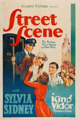 Street Scene movie poster (1931) wooden framed poster
