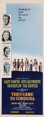 They Came to Cordura movie poster (1959) wood print