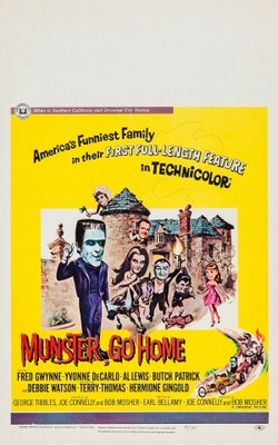 Munster, Go Home movie poster (1966) wooden framed poster