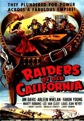 Raiders of Old California movie poster (1957) canvas poster