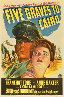 Five Graves to Cairo movie poster (1943) poster with hanger