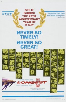 The Longest Day movie poster (1962) canvas poster