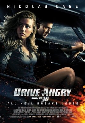 Drive Angry movie poster (2010) wooden framed poster