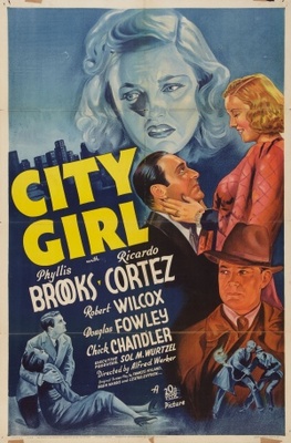 City Girl movie poster (1938) wood print