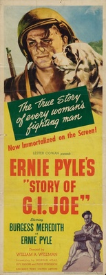 Story of G.I. Joe movie poster (1945) metal framed poster