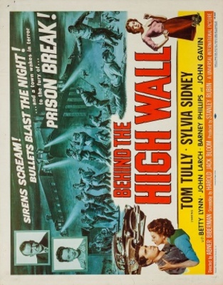 Behind the High Wall movie poster (1956) canvas poster
