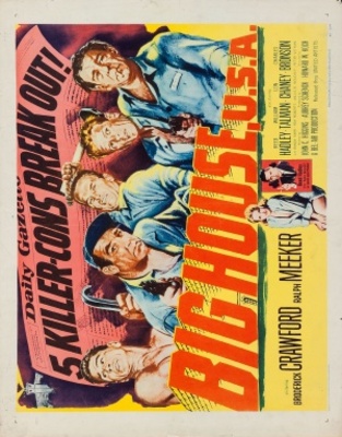 Big House, U.S.A. movie poster (1955) wooden framed poster
