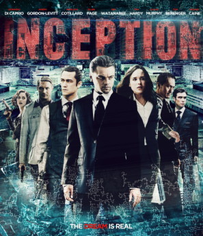 Inception movie poster (2010) wood print