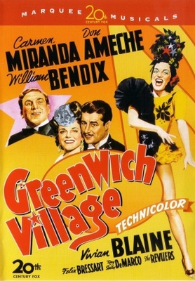 Greenwich Village movie poster (1944) wooden framed poster