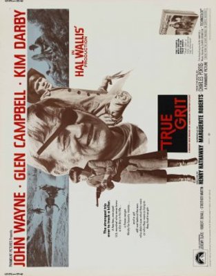 True Grit movie poster (1969) wood print