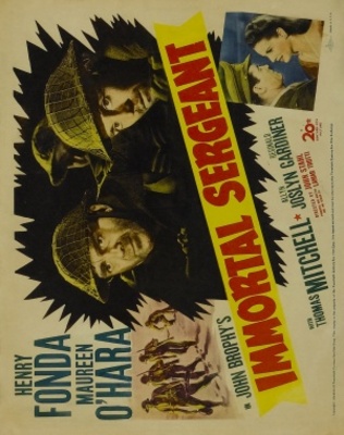 Immortal Sergeant movie poster (1943) metal framed poster