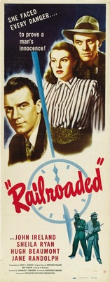 Railroaded! movie poster (1947) mouse pad