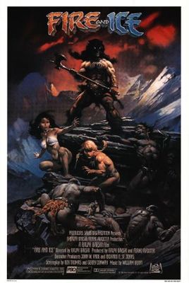 Fire and Ice movie poster (1983) wood print