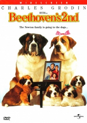 Beethoven's 2nd movie poster (1993) metal framed poster