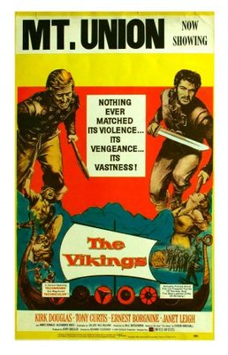 The Vikings movie poster (1958) pillow