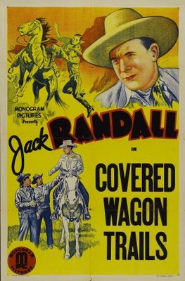 Covered Wagon Trails movie poster (1940) metal framed poster
