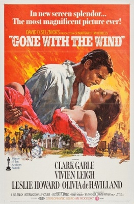 Gone with the Wind movie poster (1939) metal framed poster