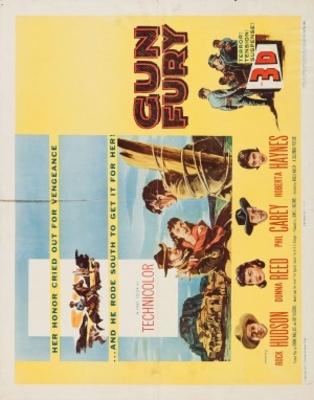 Gun Fury movie poster (1953) wooden framed poster