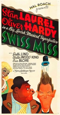 Swiss Miss movie poster (1938) metal framed poster