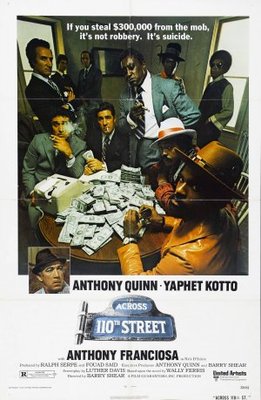 Across 110th Street movie poster (1972) canvas poster