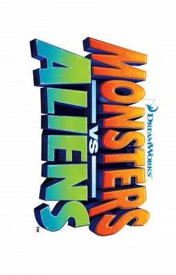 Monsters vs. Aliens movie poster (2009) pillow
