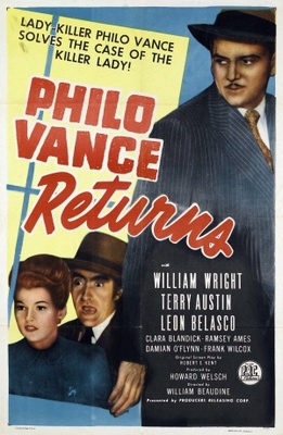Philo Vance Returns movie poster (1947) wood print