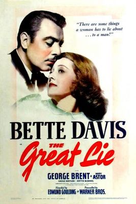 The Great Lie movie poster (1941) wood print