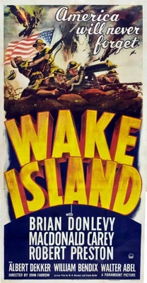 Wake Island movie poster (1942) poster with hanger