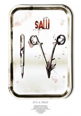 Saw IV movie poster (2007) poster with hanger