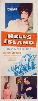 Hell's Island movie poster (1955) wooden framed poster