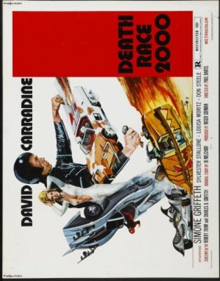 Death Race 2000 movie poster (1975) wooden framed poster