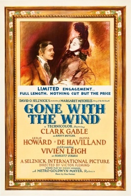 Gone with the Wind movie poster (1939) metal framed poster