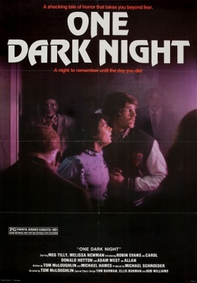 One Dark Night movie poster (1982) wood print