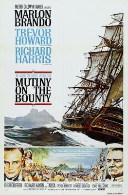 Mutiny on the Bounty movie poster (1962) canvas poster