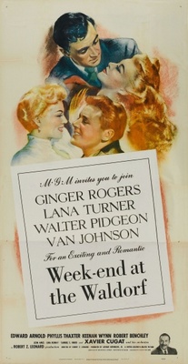 Week-End at the Waldorf movie poster (1945) t-shirt