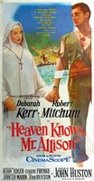 Heaven Knows, Mr. Allison movie poster (1957) t-shirt #668993