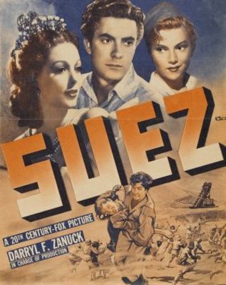 Suez movie poster (1938) wood print