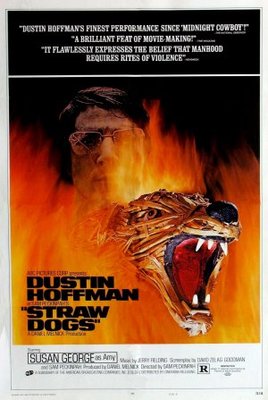 Straw Dogs movie poster (1971) wood print