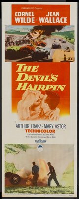 The Devil's Hairpin movie poster (1957) poster with hanger