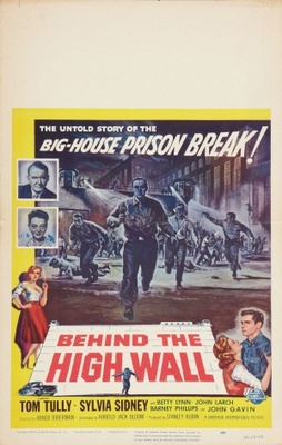 Behind the High Wall movie poster (1956) poster with hanger